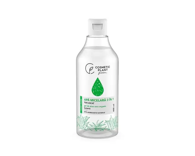 Cosmetic Plant Apa micelara 3 in 1 cu gel de aloe vera, 400ml