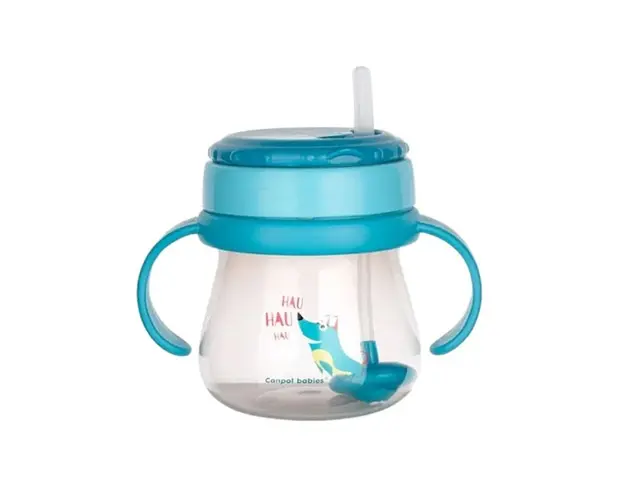 Canpol Babies Cana Inovativa cu pai si plutitor Flip-Top, 250ml