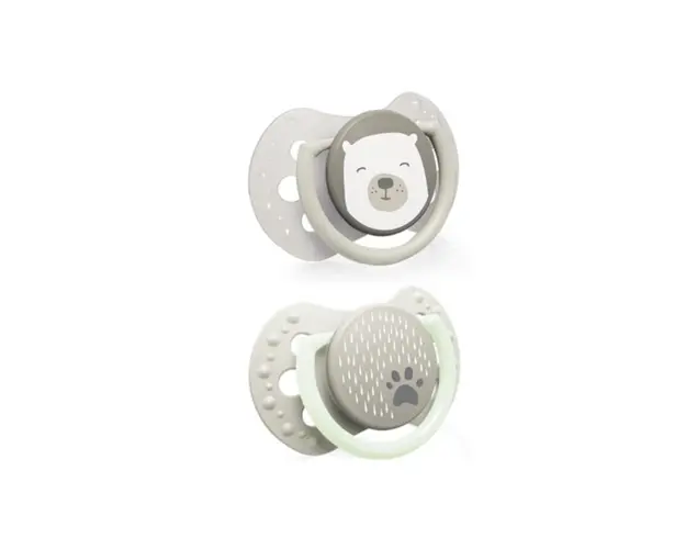 LOVI Suzeta Silicone Dynamic Buddy Bear 22/864, 3-6 luni, 2 bucati 