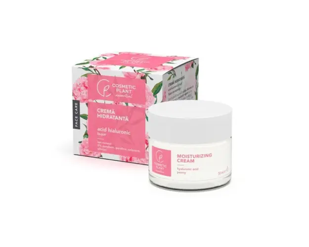 Cosmetic Plant Crema hidratanta delicata cu acid hialuronic si bujor, 50ml