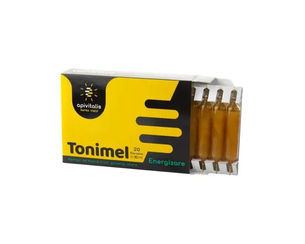 Api Vitalis Tonimel Energizare, 20 fiole 
