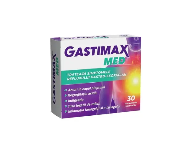 Gastimax MED, 30 comprimate masticabile