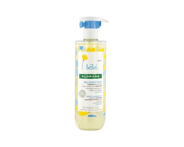 Klorane Bebe Gel spumant pentru par si corp, 500ml