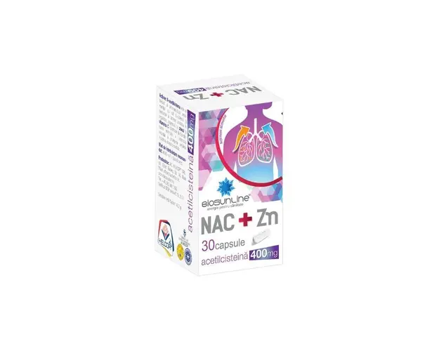 BioSunLine NAC + Zinc 400mg, 30 capsule