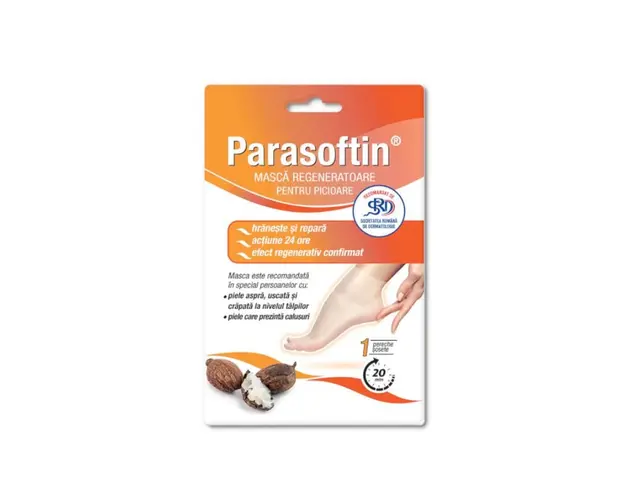 Parasoftin Masca regeneratoare pentru picioare, 1 pereche