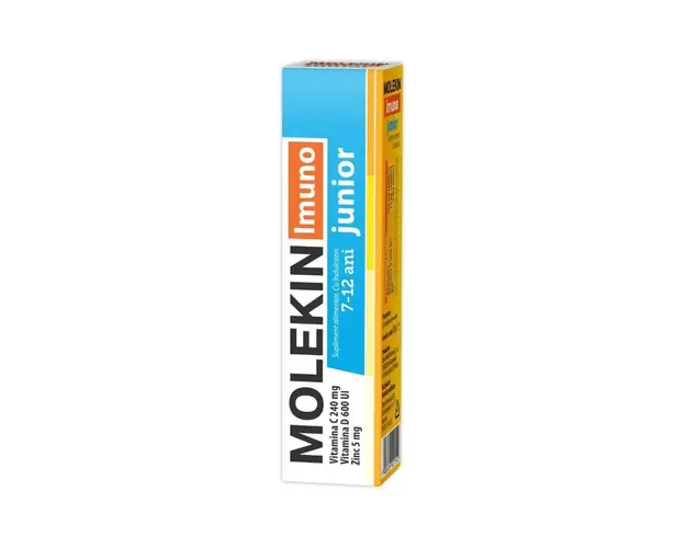 Molekin Imuno Junior 7-12 ani, 20 comprimate efervescente