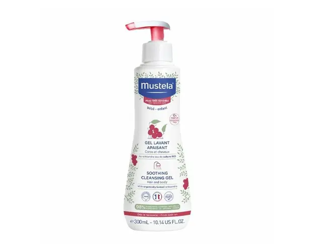 MUSTELA Gel curatare calmant pentru piele sensibila, 300 ml 