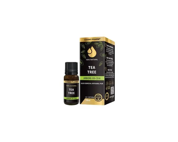 Ulei Esential de Arbore de Ceai 100% Pur TEA TREE, 10ml, Cosmo Pharm