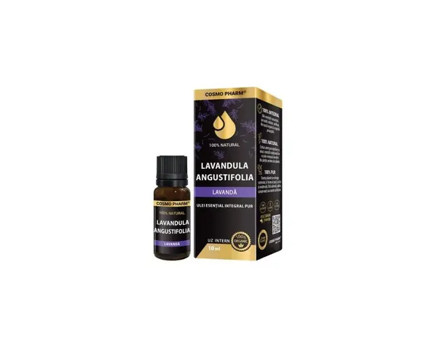Ulei esential integral pur de lavanda, 10 ml, Cosmo Pharm