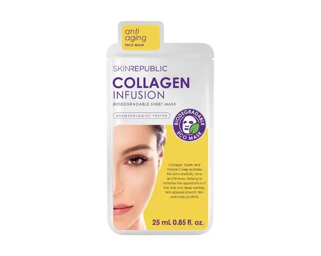 Skin Republic Masca coreeana de fata cu cu Infuzie de Colagen, 25 ml