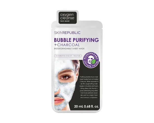 Skin Republic Masca coreeana de fata Bule Purificatoare si Carbune, 20ml