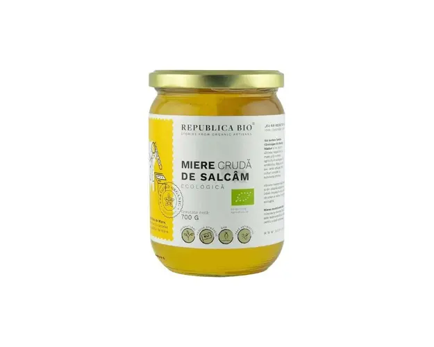 Republica BIO Miere de Salcam ecologica cruda, 700g