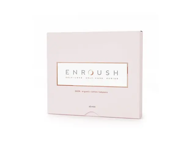 Enroush Tampoane Bumbac Organic Mini, 16 bucati