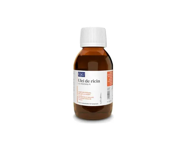 TIS Ulei de ricin cu Vitamina A, 100 ml