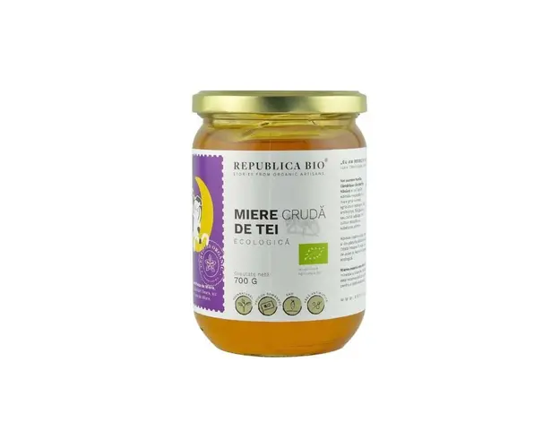 Republica BIO Miere de Tei ecologica cruda, 700g