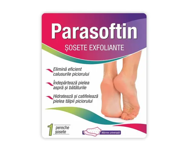 Parasoftin sosete exfoliante, 1 pereche