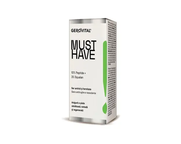 Ser antirid si fermitate10% Peptide, 30ml, Gerovital Must Have 