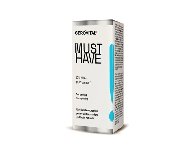 Ser peeling 10% AHA, 30ml, Gerovital Must Have 