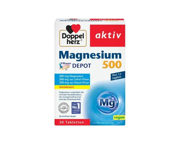Doppelherz aktiv Magneziu 500, 30 capsule