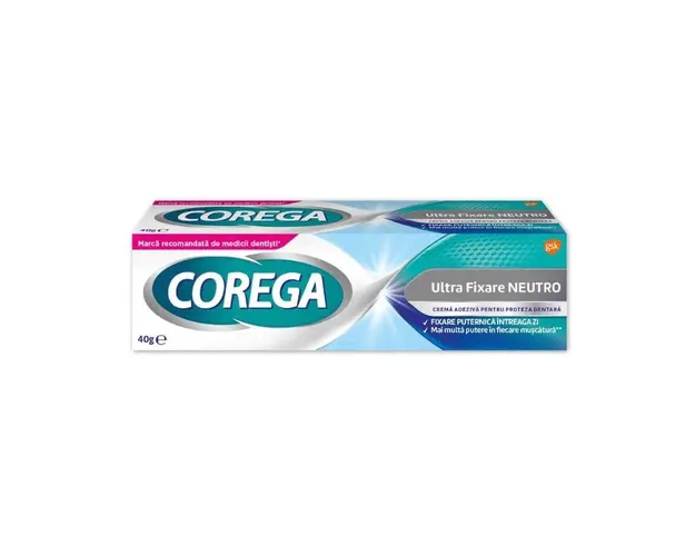 Corega Ultra Fixare Neutro Crema adeziva pentru proteza dentara, 40 g