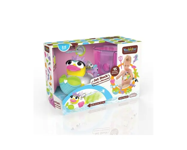 YOOKIDOO Jucarie Rata sirena cu motor si 15 accesorii, 2-6 ani, 40171, 1 bucata