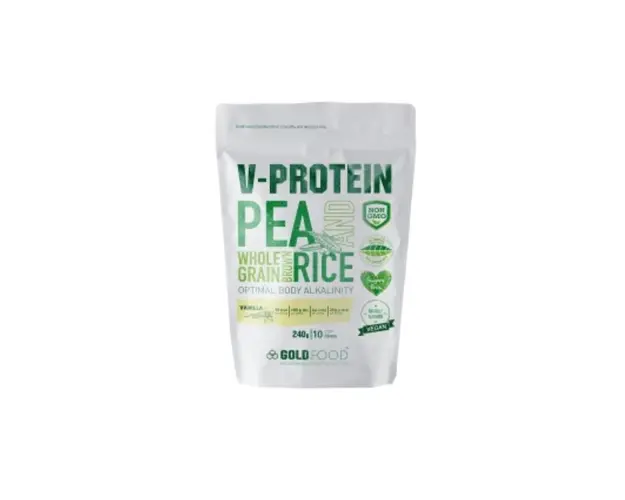 Gold Nutrition Pudra Proteica Vegetala V-protein Vanilie, 240g