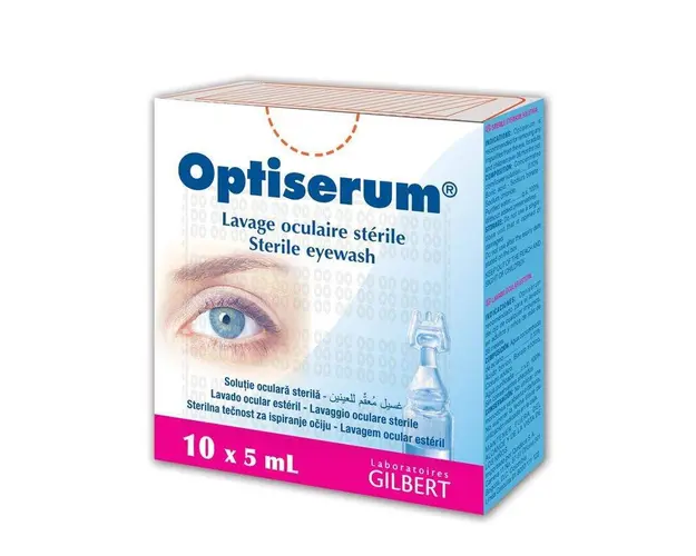 Optiserum, 10 unidoze*5 ml solutie oculara sterila