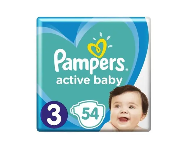 Pampers Scutece Active Baby Marimea 3, 6-10kg, 54 bucati
