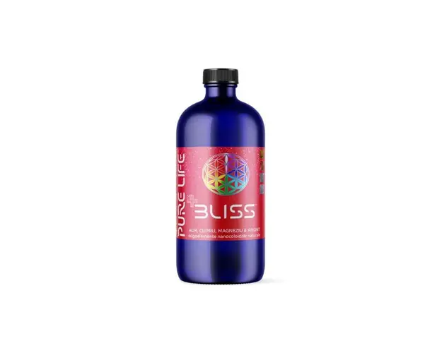 Pure Life Bliss Aur, cupru, magneziu si argin coloidal, 480ml