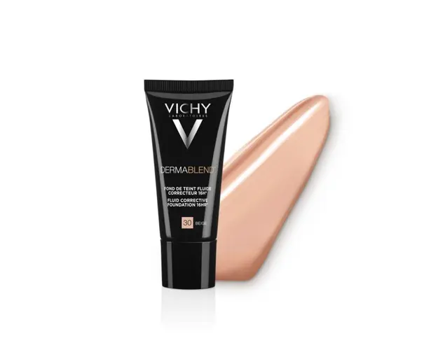 VICHY DERMABLEND Fond de ten fluid corector SPF28, nuanta 30 Beige, 30ml