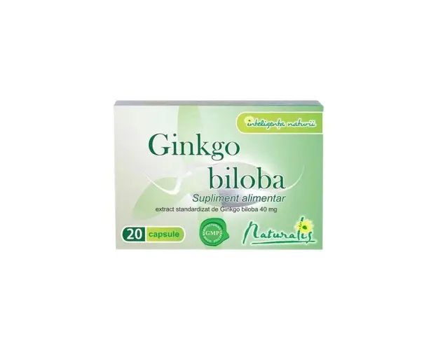 Naturalis Ginkgo biloba 40mg, 20 capsule.