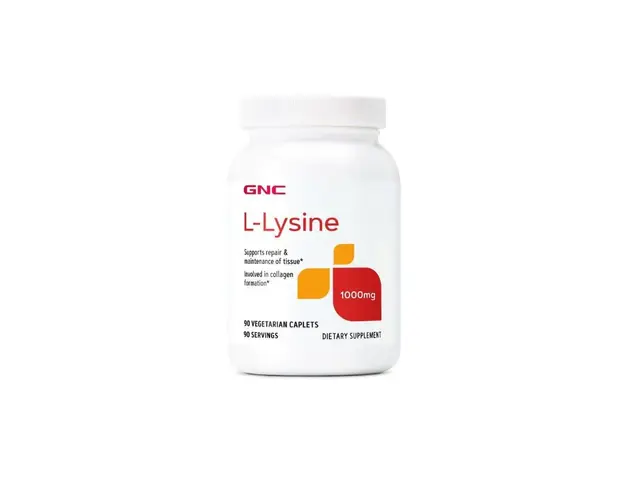 GNC L-Lysine 1000 mg, L-Lizina, 90 tablete