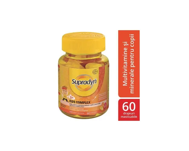 Supradyn Kids Complex, 60 drajeuri masticabile