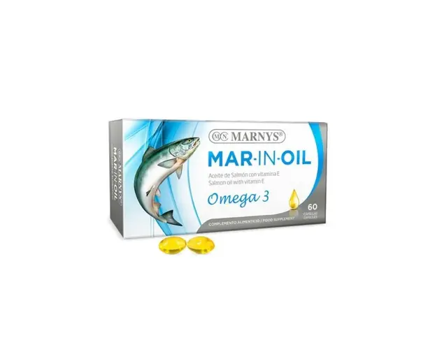 Marnys Ulei de Somon MAR-IN-OIL cu Omega 3, 60 capsule