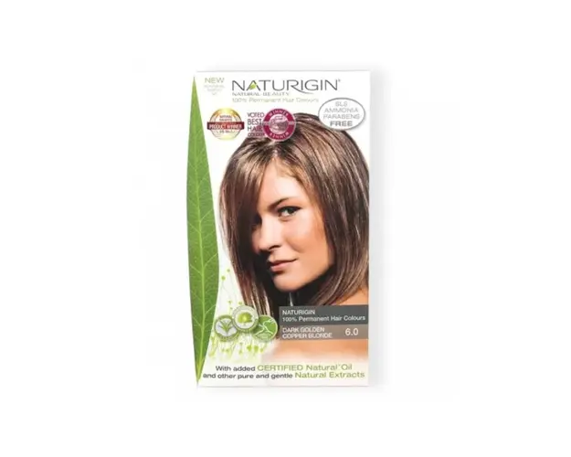 Naturigin Vopsea Blond inchis auriu aramiu 6.0, 115ml