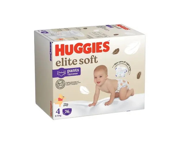 Huggies Elite Soft Pants Box, Nr.4, 9-14kg, 76 bucati