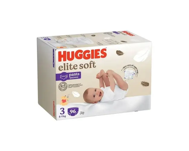 Huggies Elite Soft Pants Mega, Nr.3, 6-11kg, 96 bucati