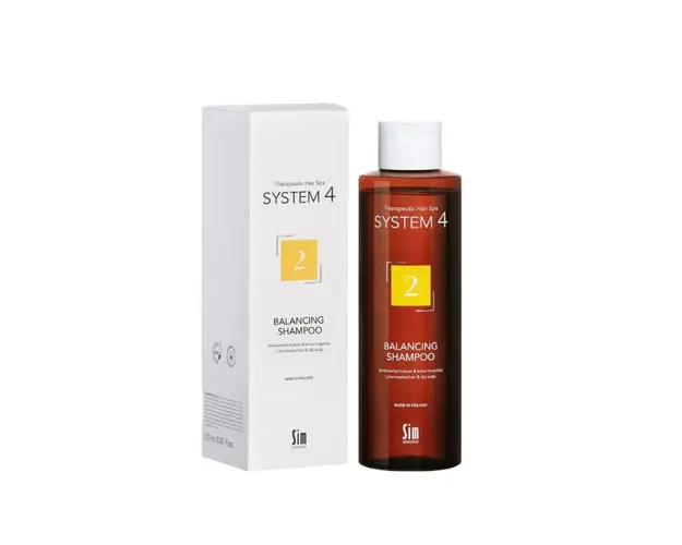 Sampon echilibrant 2 pentru scalpul si parul uscat cu matreata System 4, 250ml, Sim Sensitive