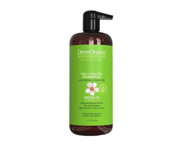 DermOrganic Sampon conditionator zilnic 70% organic cu ulei de argan, 1 L 
