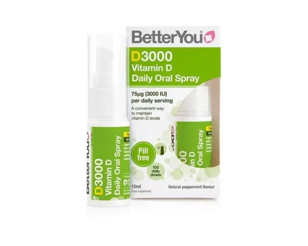 Spray oral cu vitamina D, 3000UI, 15ml, BetterYou