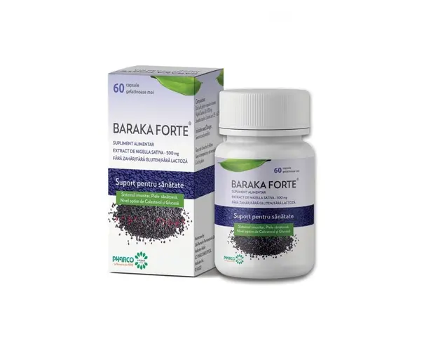 Baraka Forte, 500 mg, 60 capsule moi, Pharco