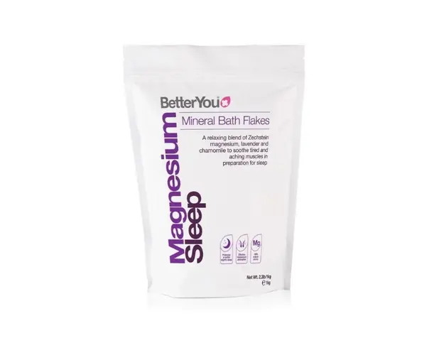 Fulgi de baie cu magneziu pentru somn odihnitor, 1000 g, BetterYou