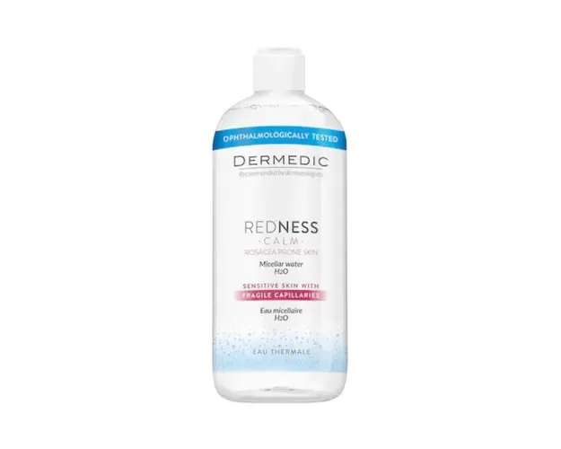Apa micelara pentru piele cuperozica H2O REDNESS CALM, 500ml, Dermedic
