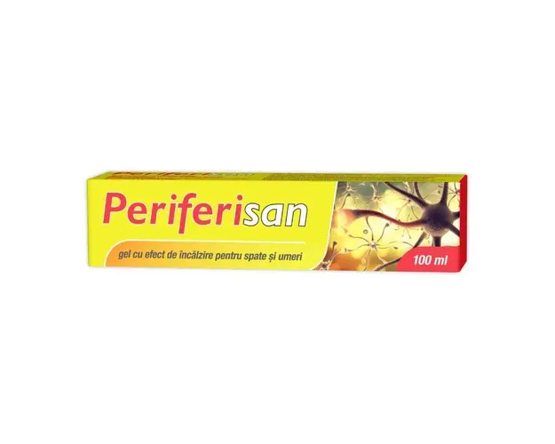 Gel cu efect de incalzire pentru spate si umeri Periferisan, 100 ml, Zdrovit