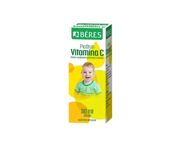 Picaturi Vitamina C solutie, 30 ml, Beres Pharmaceuticals