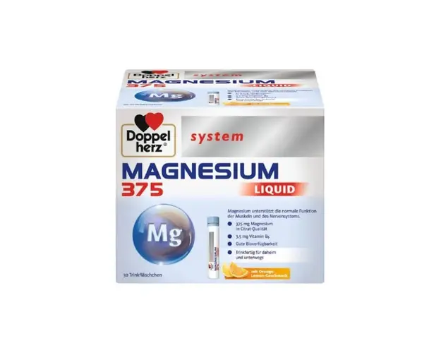 Magneziu, 375 mg, 30 flacoane unidoza, Doppelherz