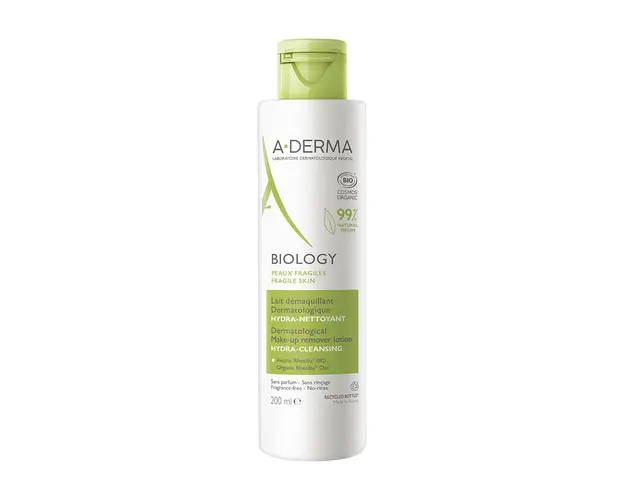 Lapte demachiant hidratant Biology, 200 ml, A-Derma