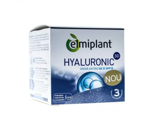 Elmiplant crema ten de zi cu acid hialuronic, 50ml