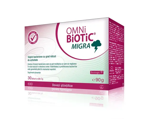 Omni Biotic Migra, 30 plicuri*3g, Institut AllergoSan