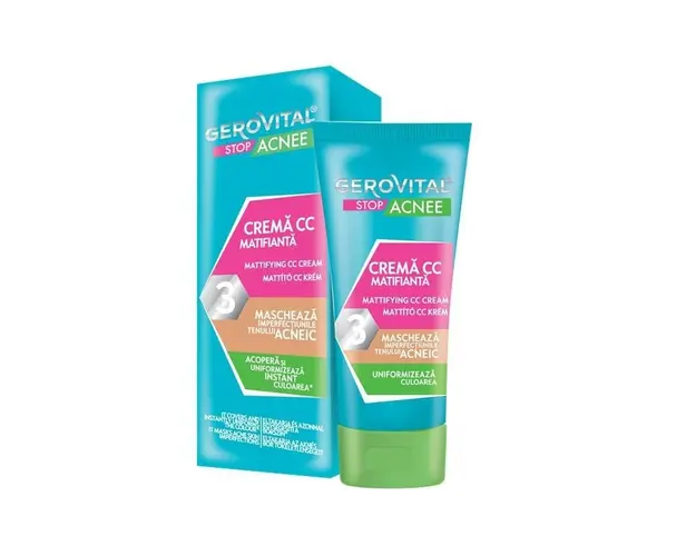 GEROVITAL Stop Acnee, Crema CC matifianta, 30 ml